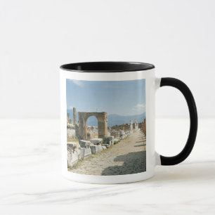 The Forum with the mountains in the background Mug