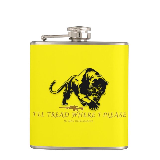 The Founders Flag (The 66) Vinyl Wrapped Flask (Front)