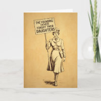 The Founding Fathers Suffragette Protest Art