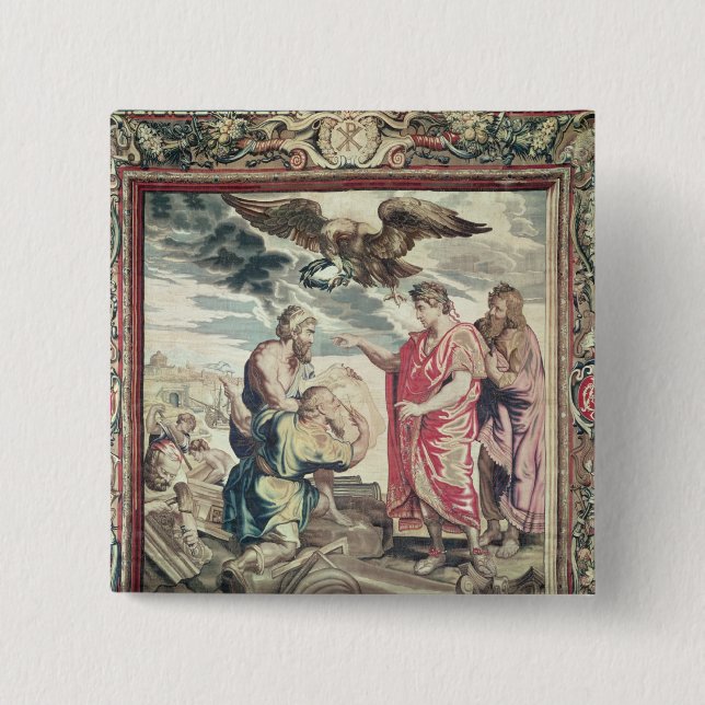 The Founding of Constantinople 15 Cm Square Badge (Front)