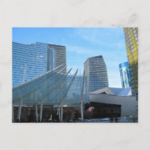 The fountain and Architecture of Aria in Las Vegas