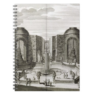 The fountain in the maze at the Princely Pleasure Notebook