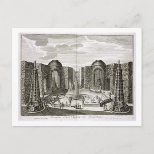 The fountain in the maze at the Princely Pleasure Postcard