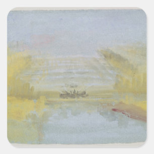 The Fountains at Versailles, 1826-33 Square Sticker