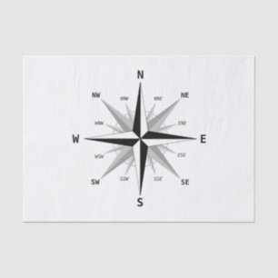 The four cardinal directions - tissue paper