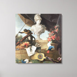 The Four Continents: Europe, 1722 (oil on canvas) Canvas Print