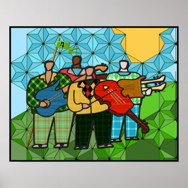 The Four Duffers (Fine Art Poster) Poster (Front)