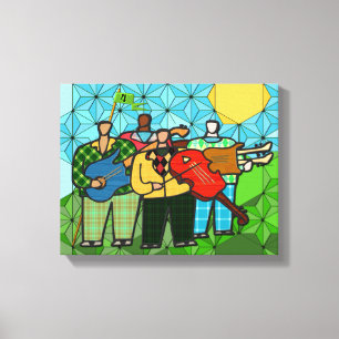 The Four Duffers (Stretched Canvas Print)