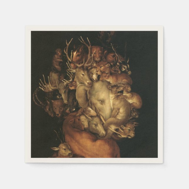 The Four Elements: Earth - Giuseppe Arcimboldo Napkin (Front)