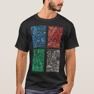 The Four Elements of Nature vintage T-Shirt