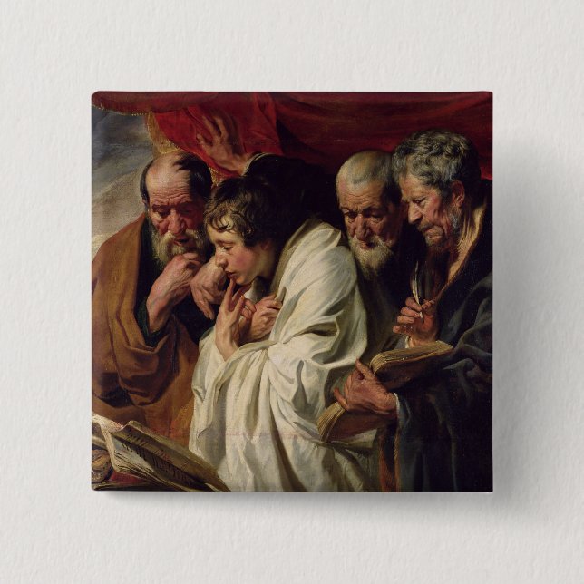 The Four Evangelists 15 Cm Square Badge (Front)