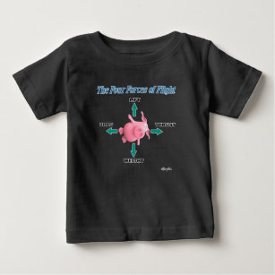 THE FOUR FORCES OF FLIGHT by Sandra Boynton Baby T-Shirt