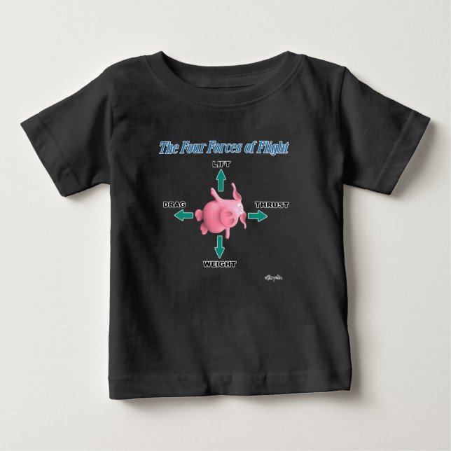 THE FOUR FORCES OF FLIGHT by Sandra Boynton Baby T-Shirt (Front)