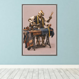 The Four Handed Tailor Canvas Print