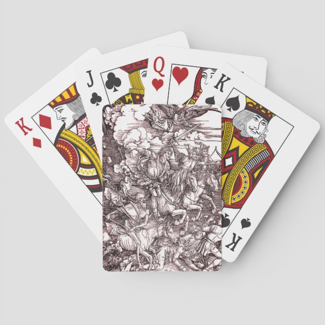 The Four Horsemen of the Apocalypse (Dürer, 1498) Playing Cards (Back)