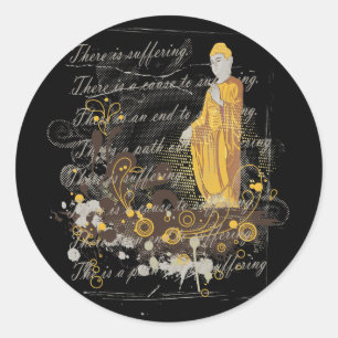 The Four Noble Truths Classic Round Sticker