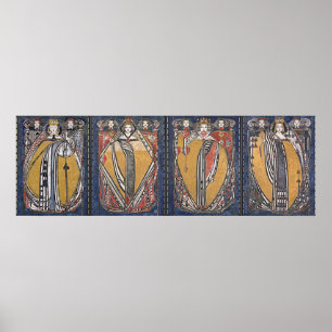 The Four Queens Deck Of Cards Poster