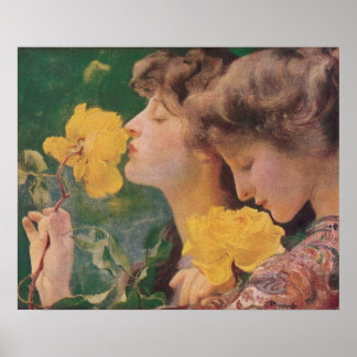 The Four Roses by Frant Dvorak Poster