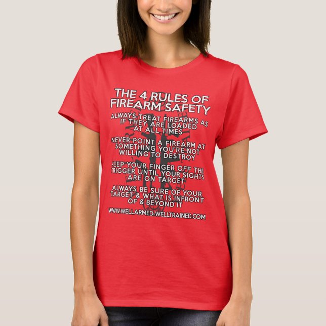 The Four Rules of Firearm Safety - Shirt (Front)