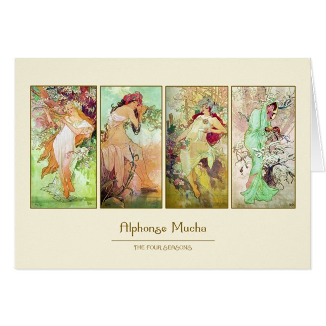 The four seasons, Alphonse Mucha (Front Horizontal)