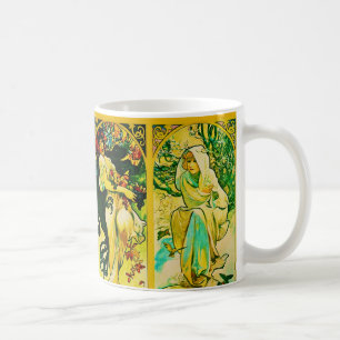 The Four Seasons ~ Alphonse Mucha Coffee Mug