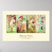 The four seasons, Alphonse Mucha