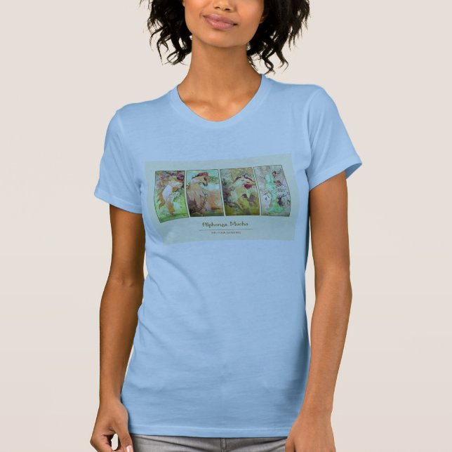 The four seasons, Alphonse Mucha T-Shirt (Front)