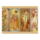 The Four Seasons Mucha Wall Art