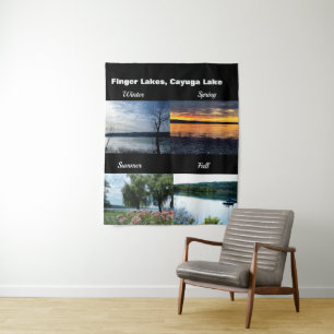 THE FOUR SEASONS ON CAYUGA LAKE TAPESTRY