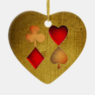 The four suits, ceramic tree decoration