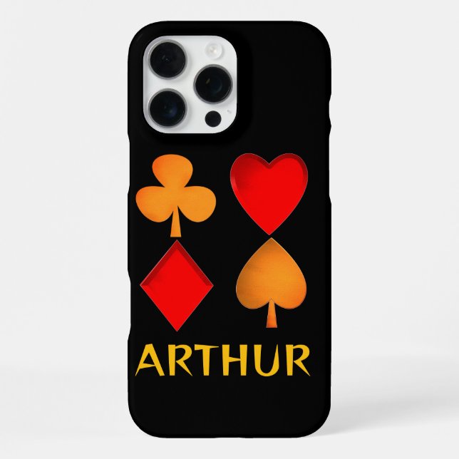 The four suits personalised iPhone case (Back)