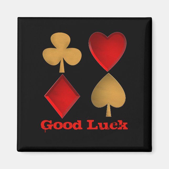 The four suits,Personalised  Magnet (Front)