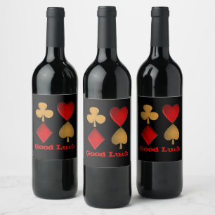 The four suits,Personalised Wine Label