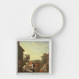 The Four Times of Day: Evening, 1736 Key Ring