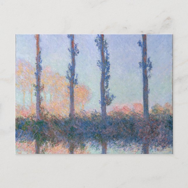 The Four Trees by Claude Monet Postcard (Front)