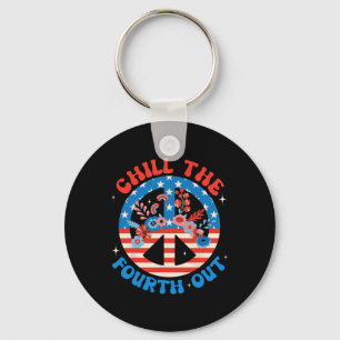 The Fourth Out 4th Of July Patriotic Independence Key Ring