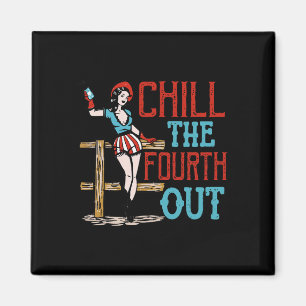 The Fourth Out 4th Of July Patriotic Independence Magnet
