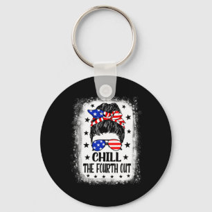 The Fourth Out Funny Patriotic 4th Of July Women M Key Ring