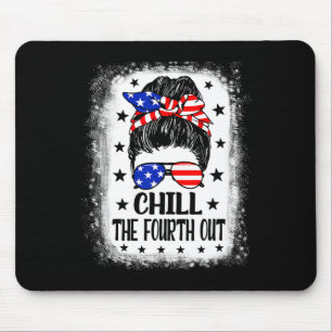 The Fourth Out Funny Patriotic 4th Of July Women M Mouse Pad