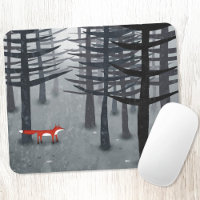 The Fox and the Forest Ombré Landscape Painting