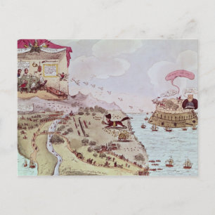 The Fox and the Goose; or Boney Broke Loose Postcard