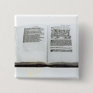 The Fox and the Grapes 15 Cm Square Badge