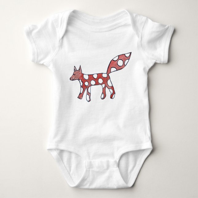 The Fox Has Dots 1-ZEE for Infants & Toddlers Baby Bodysuit (Front)