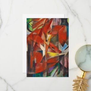 The Foxes by Franz Marc Thank You Card