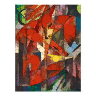 The Foxes, Infinity Dots by After Franz Marc Photo Print