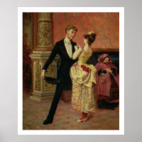 The Foyer of the Lyceum Theatre (oil on canvas)