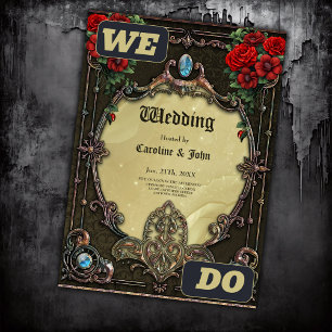 The frame boasts an opulent design  invitation