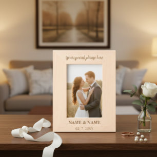 The Frame of Us – Personalized Wooden Engagement 