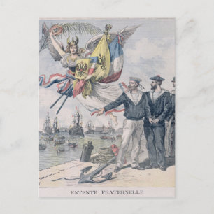 The Franco-Russian Entente Postcard