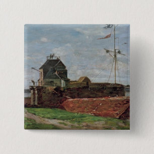 The Francois Ier Tower at le Havre, 1852 15 Cm Square Badge